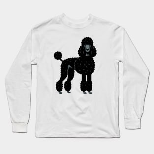 Black Standard Poodle Long Sleeve T-Shirt